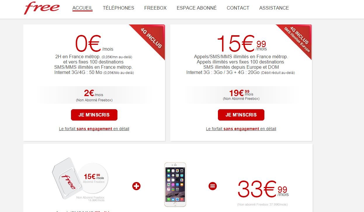 Offre Free Mobile