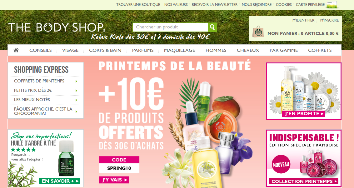 Code promotionnel The Body Shop