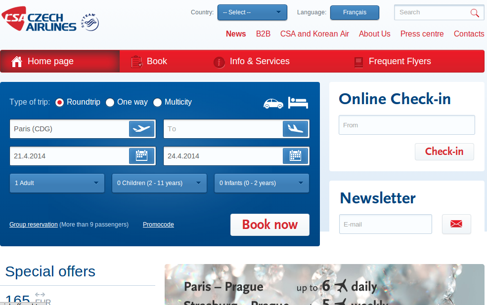 Coupon de réduction Czech Airlines