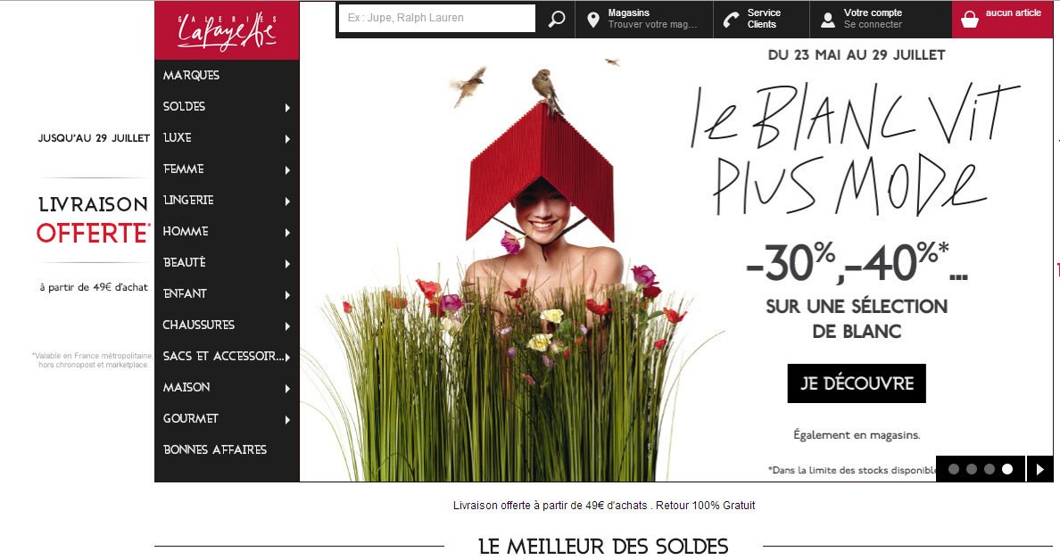 Code de réduction Galeries Lafayette