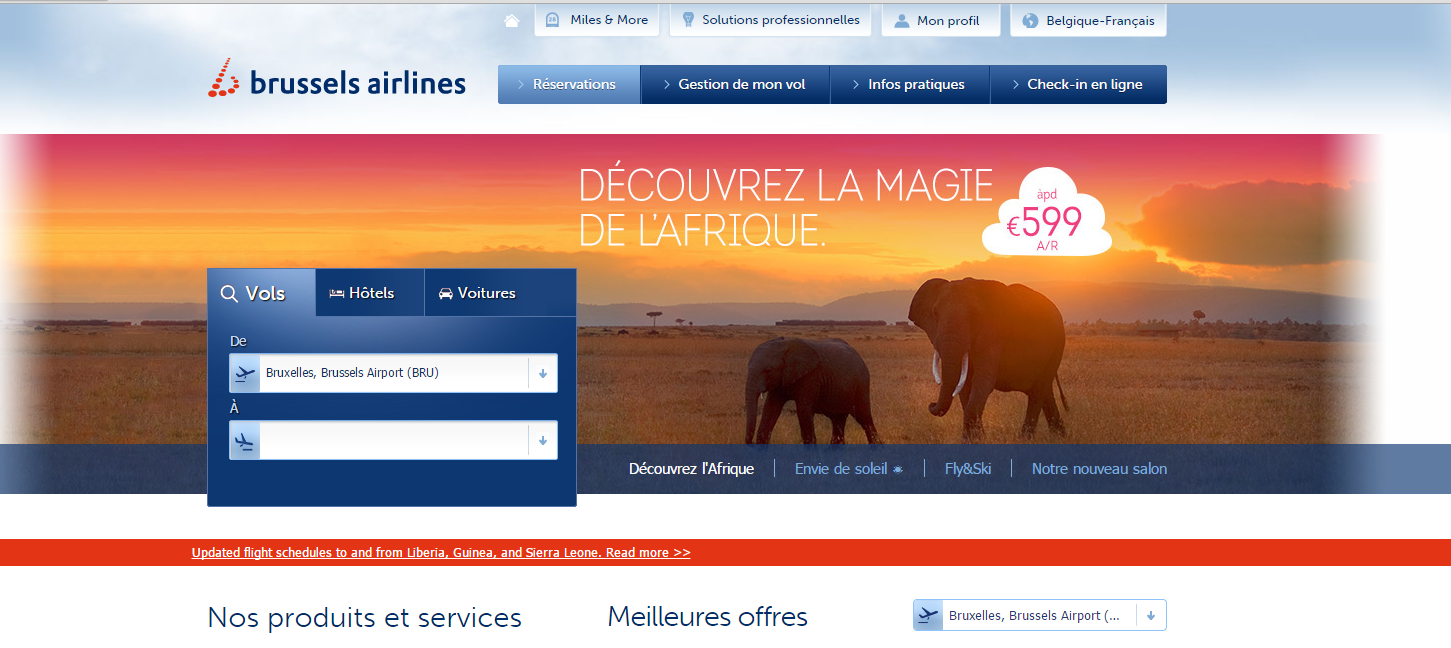 Code de réduction Brussels Airlines