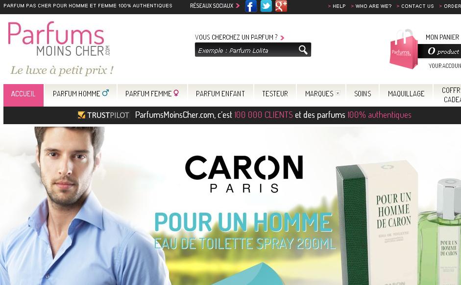 Offre Parfums moins cher
