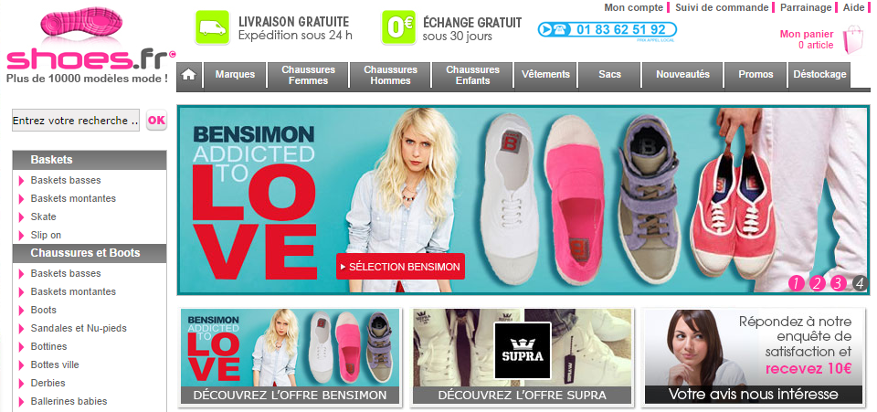 Coupon de réduction Shoes.fr