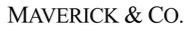 Code promo Maverick & Co.