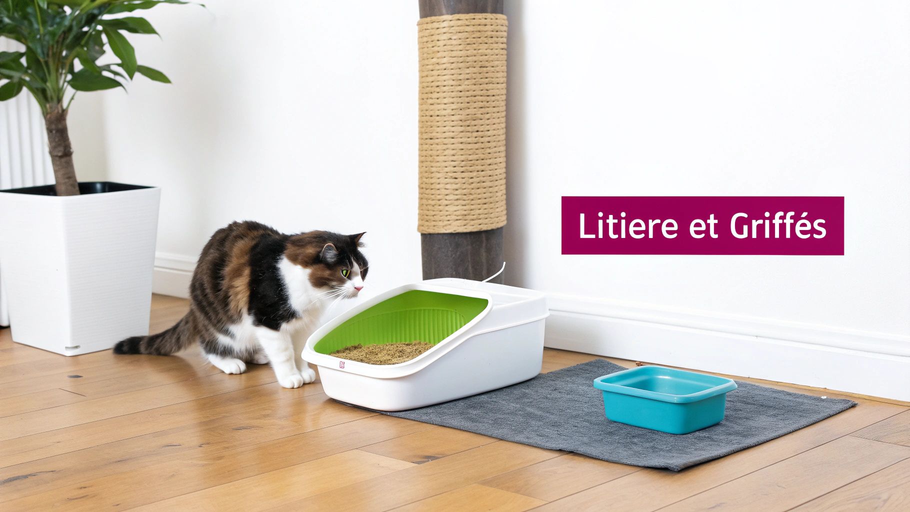 Un chat jouant avec un jouet économique fait maison