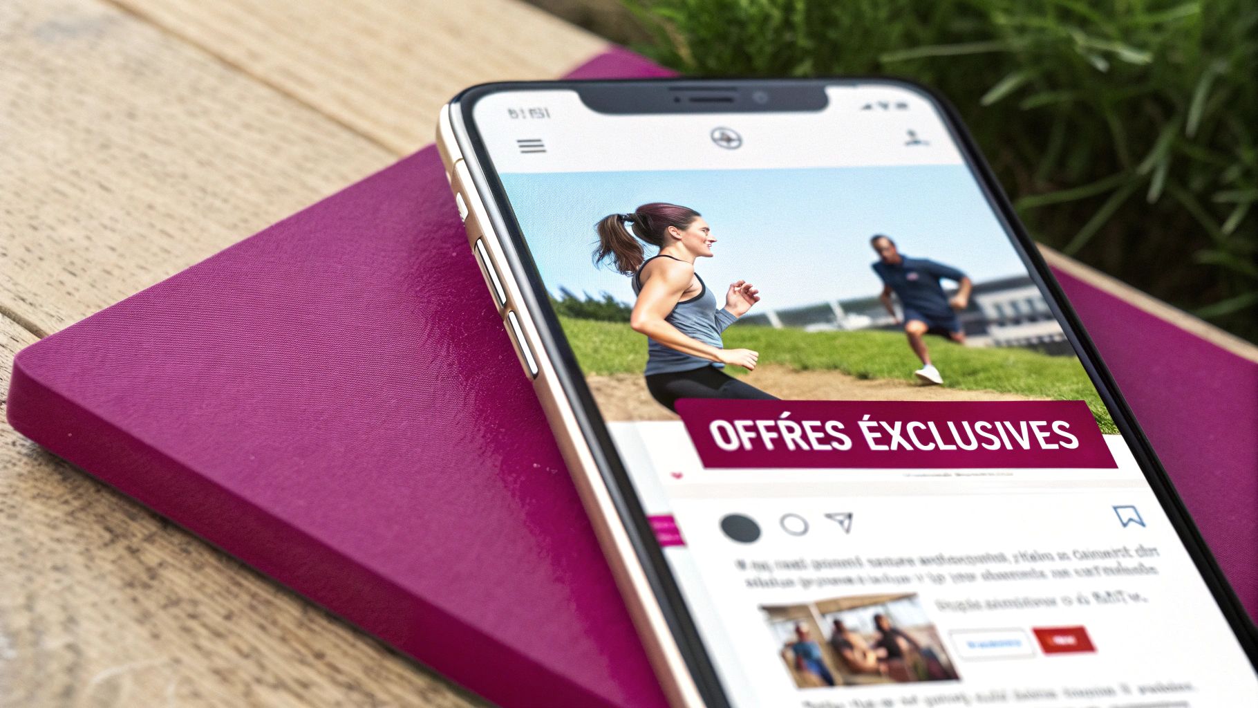 Personne utilisant un téléphone pour chercher des promotions en ligne