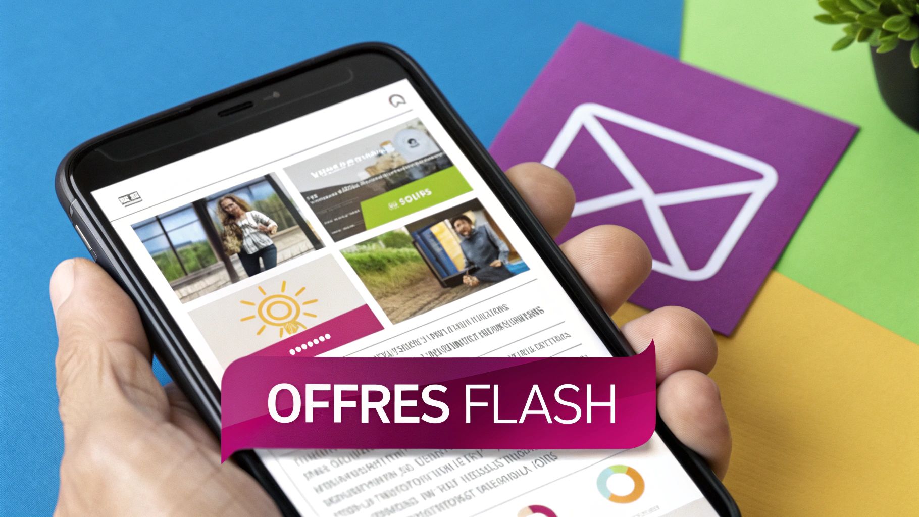 Personne utilisant une application sur son smartphone dans une station service