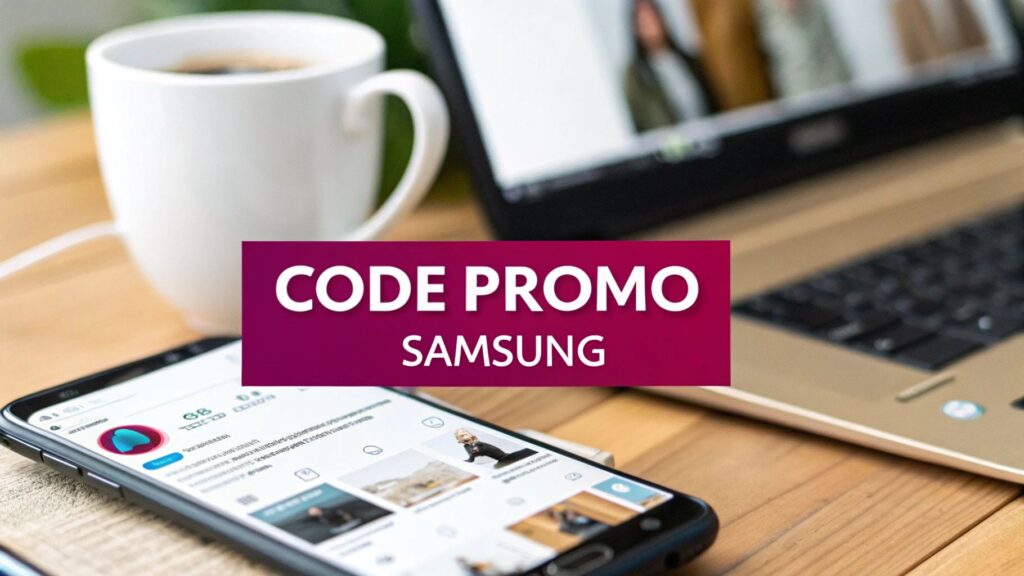 Le guide pour trouver un code promo samsung via un influenceur