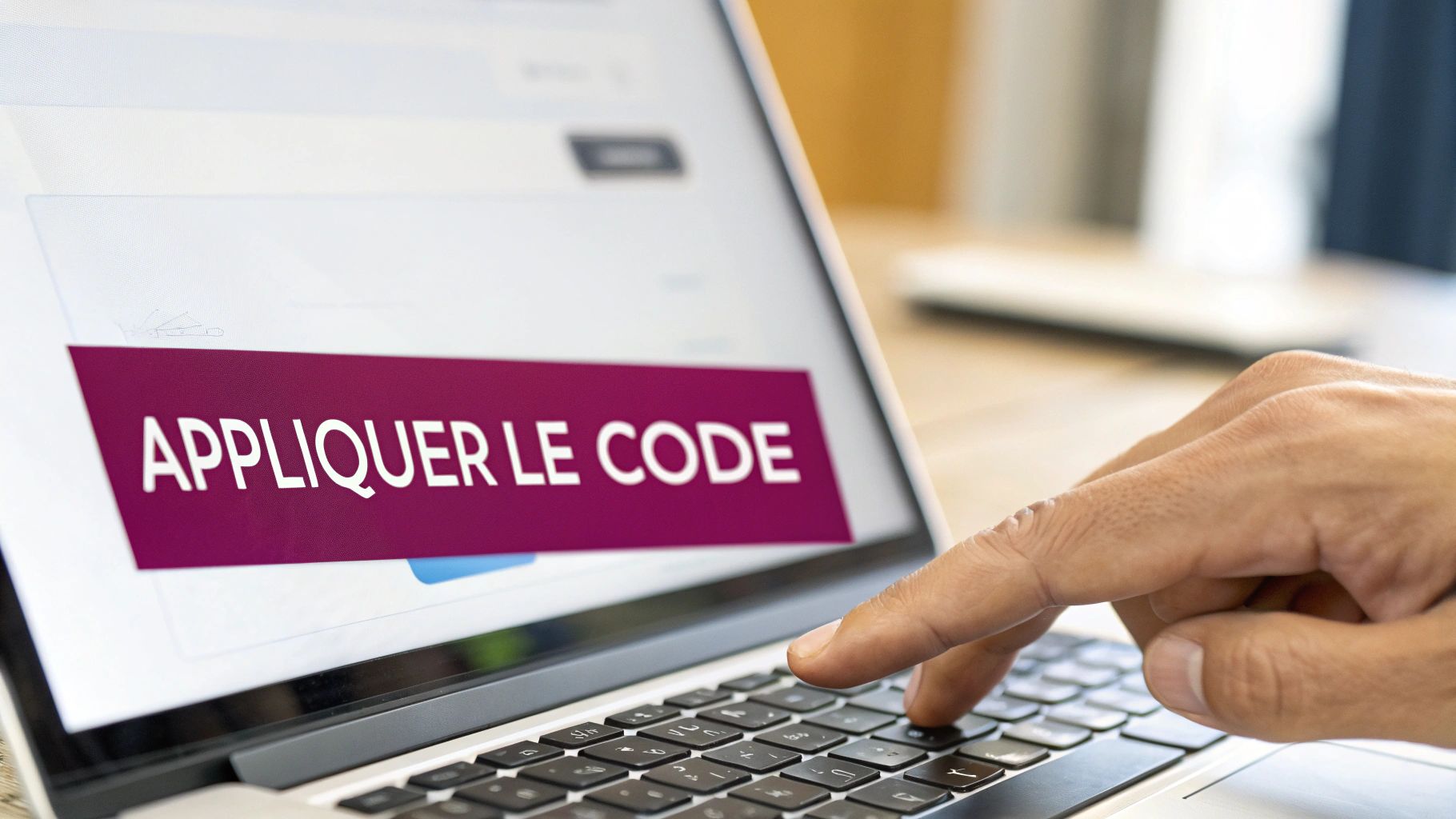 Une personne ajoute un code promo à son panier sur le site OnePlus.