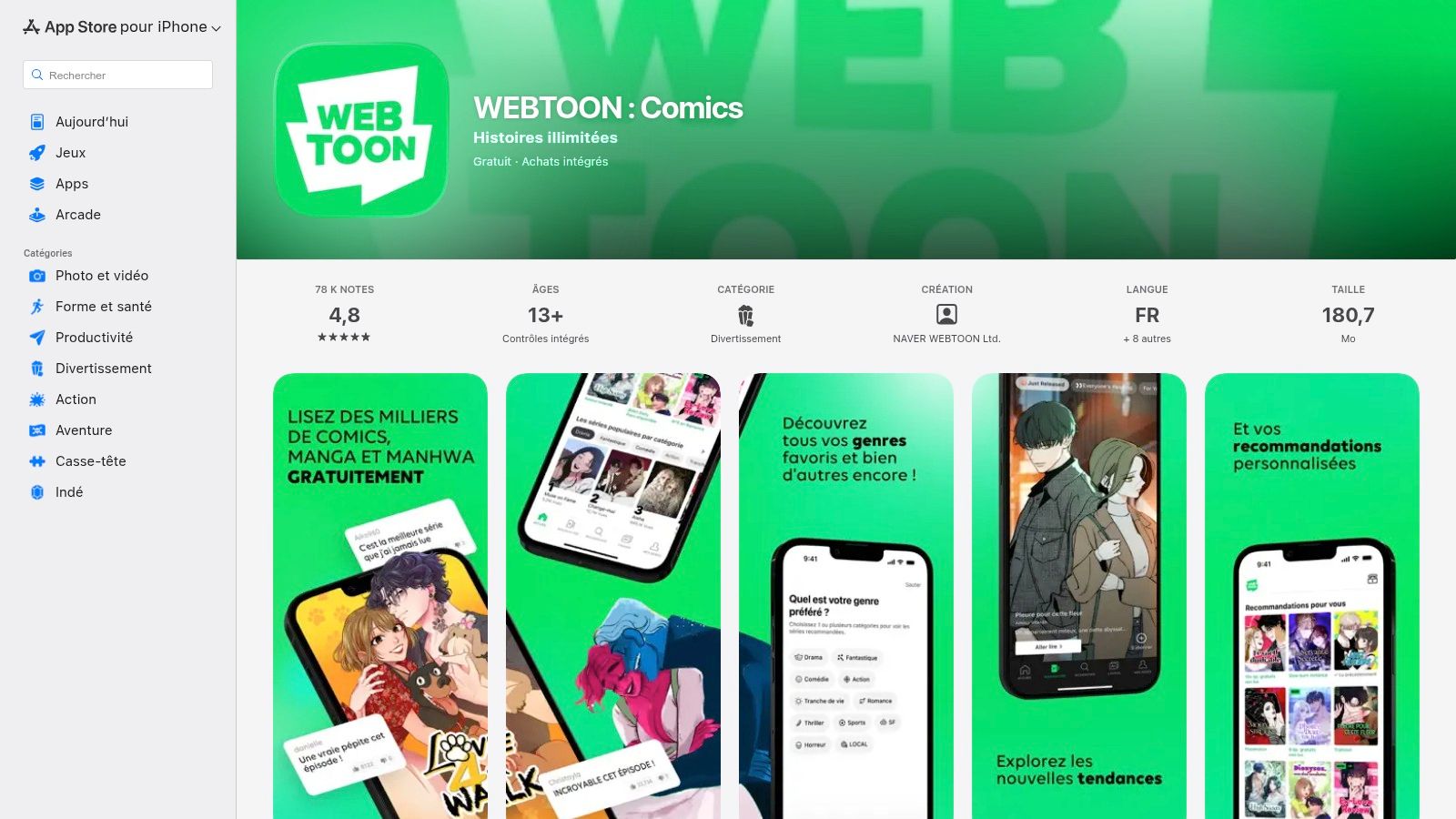 WEBTOON – App Store (France)