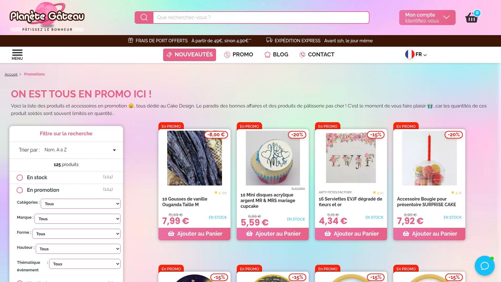 Planète Gâteau – Boutique officielle (Promotions)